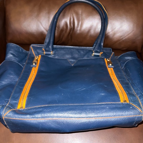 Gently Used Vince Camuto Leather Rectangular Tote. - Picture 1 of 8